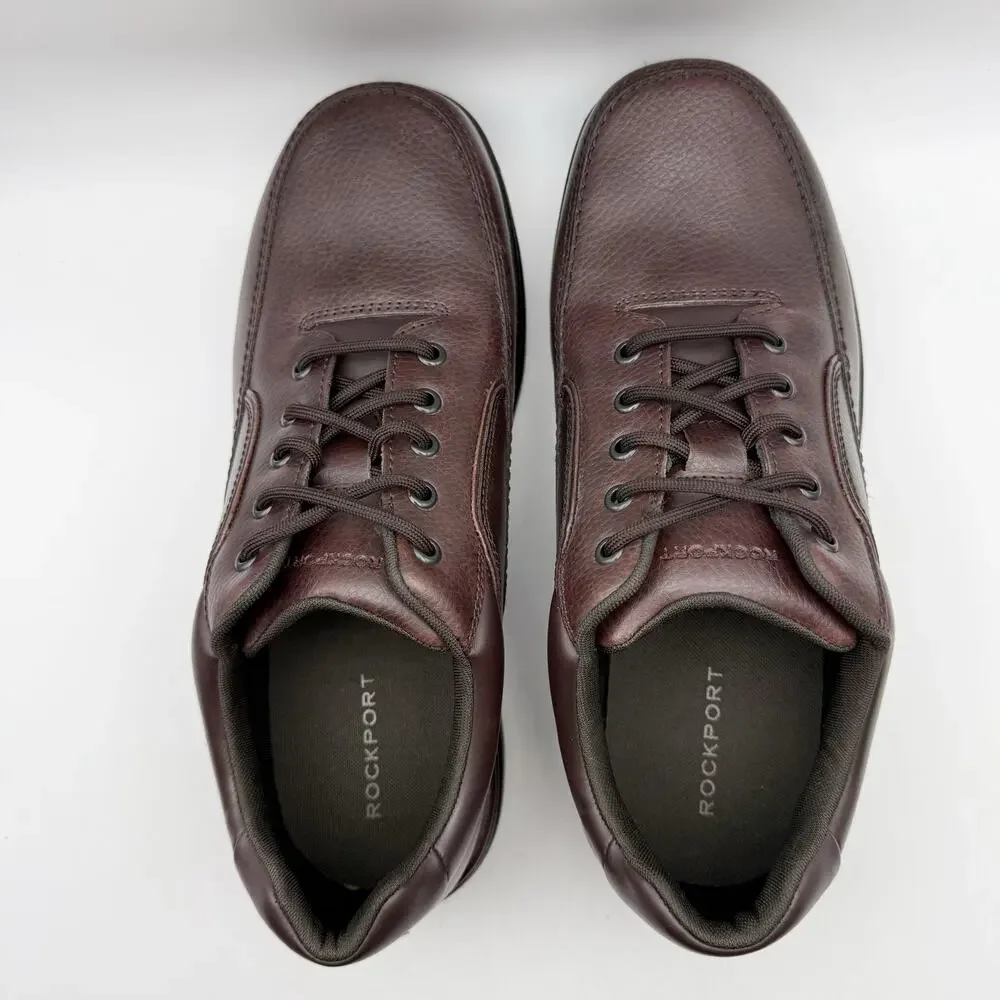 Rockport Mens Eureka Sneakers US 11.5 XWIDE EU 46 Brown Leather EUC